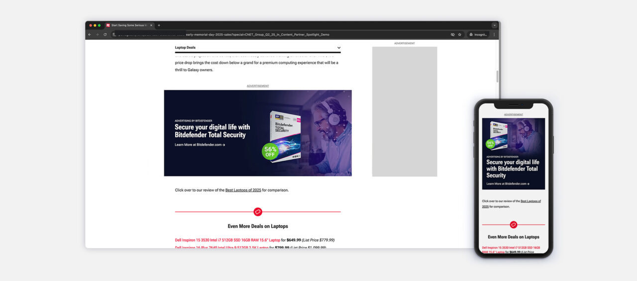 In-Content Partner Spotlight - CNET Group